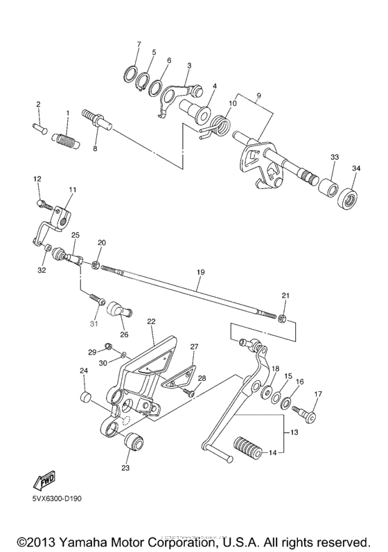 Shift shaft