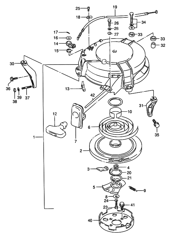 Starter assy recoil