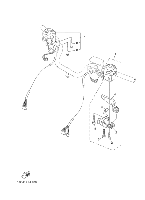 Interruptor manillar&palanc