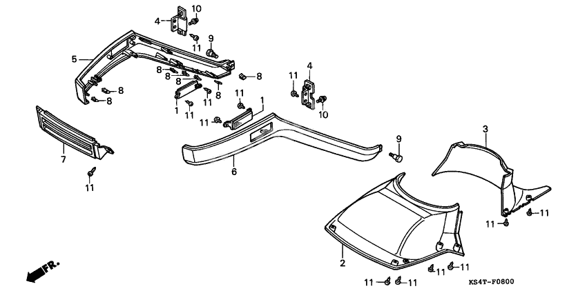 Front under cover/ front fender