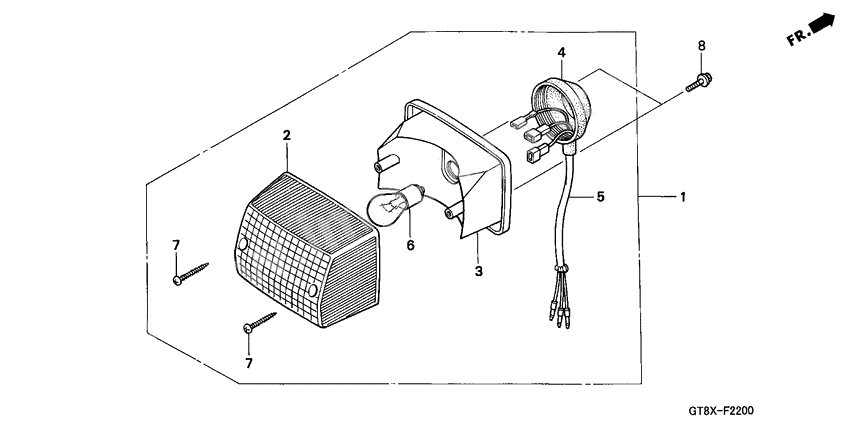 Taillight unit ass`y