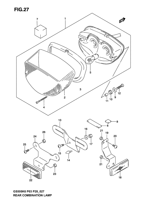 Rear combination lamp              

                  Model k3