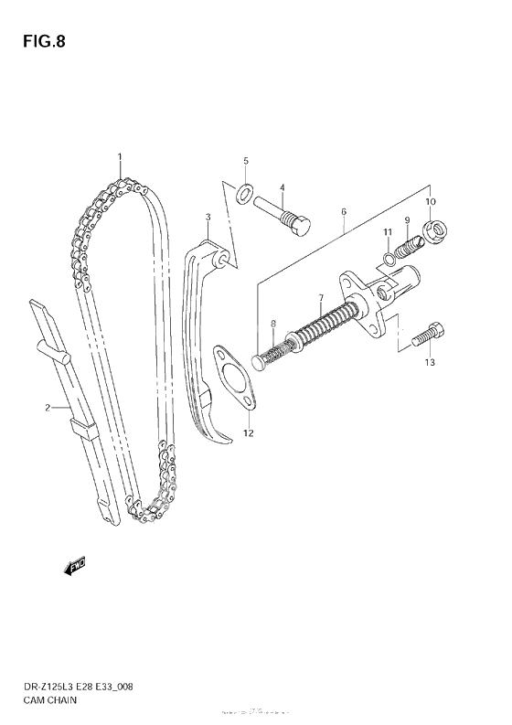 Цепь ГРМ & Натяжитель & Успокоитель