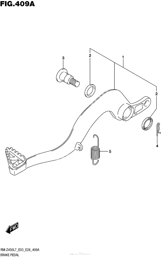 Лапка тормоза