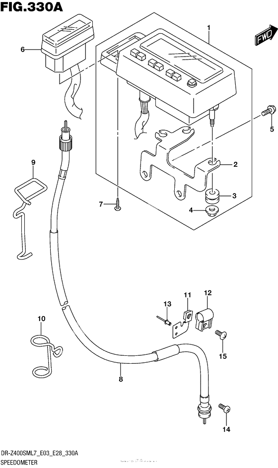 Speedometer (Dr-Z400Sml7 E03)