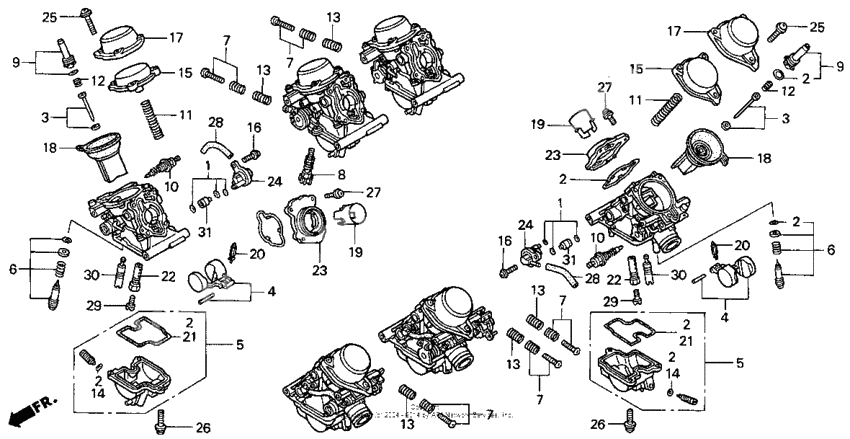 Carburetor component parts