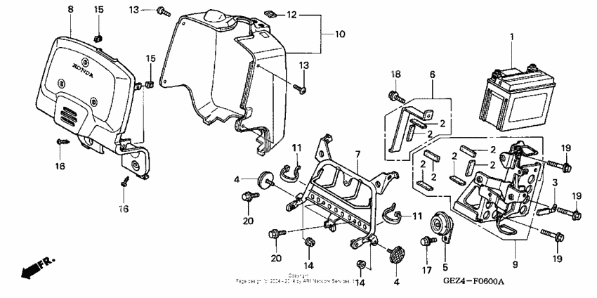 Front cover + battery