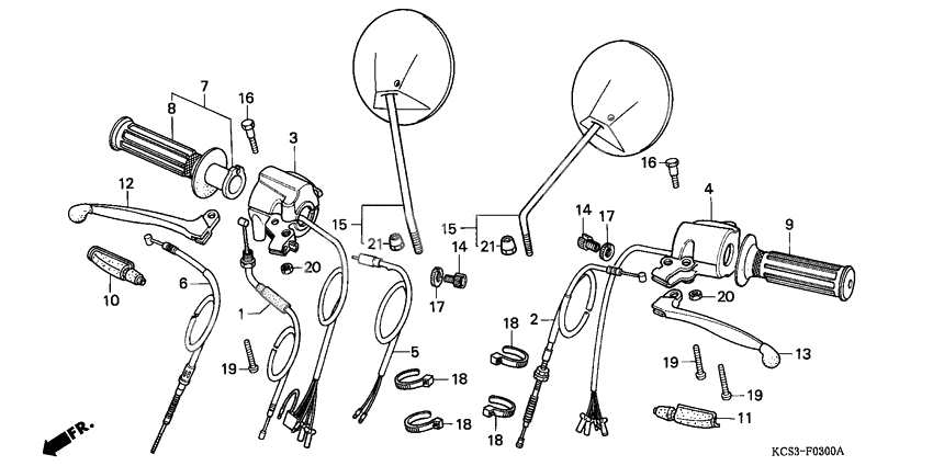 Handle lever/switch/ cable