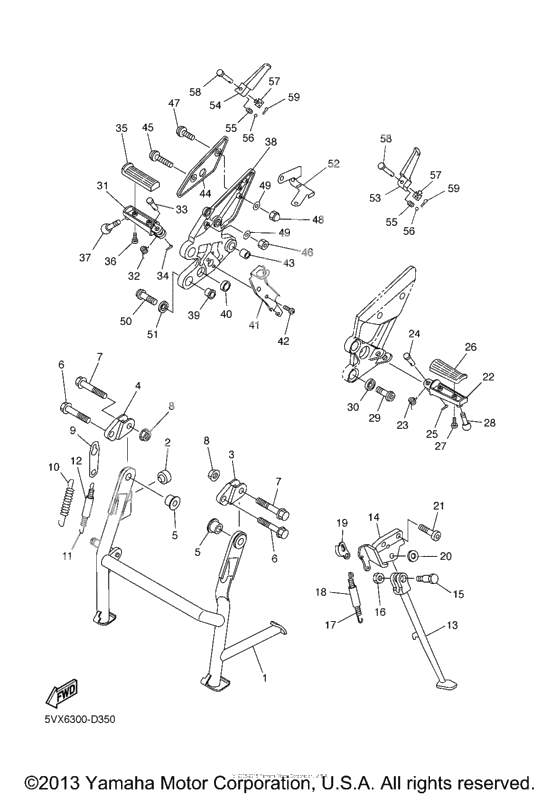 Stand footrest