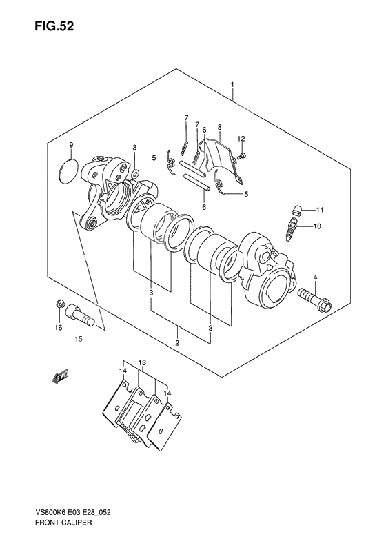 Front caliper