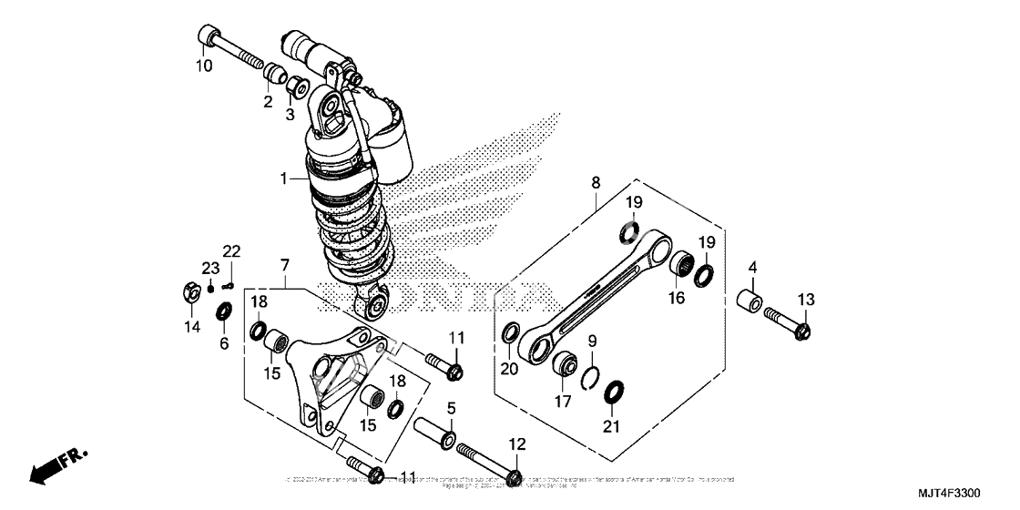 Задний амортизатор