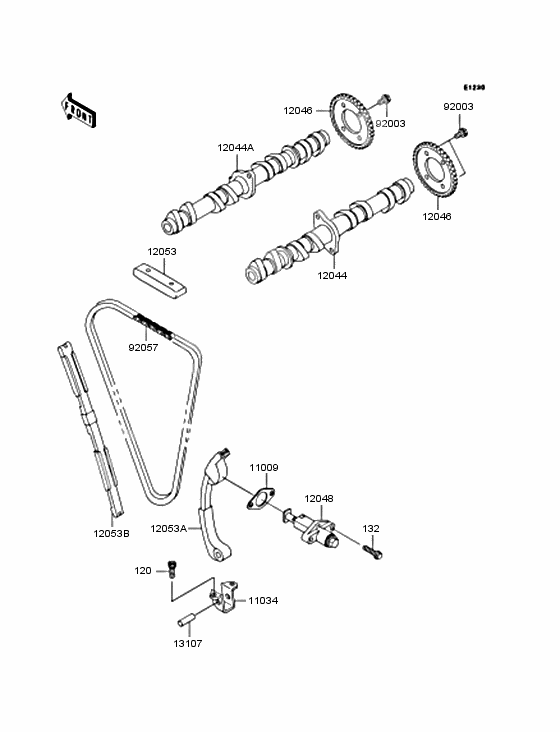 Camshaft/tensioner