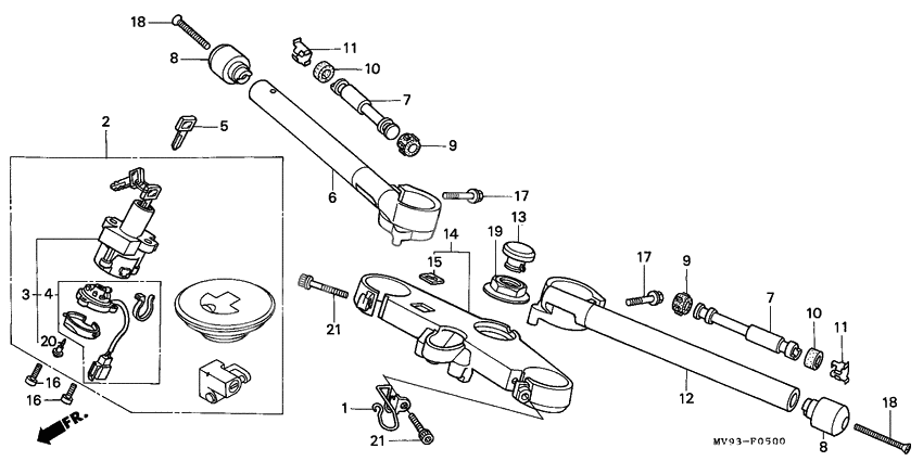 Handle pipe/top bridge