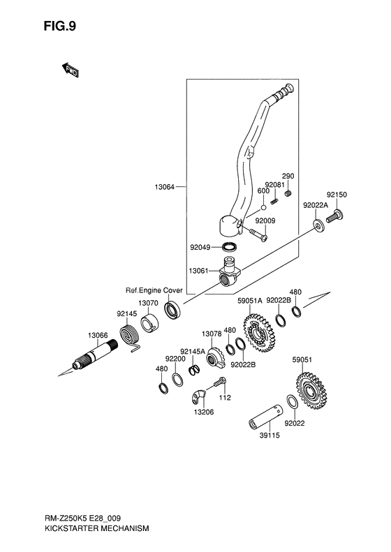 Kickstarter mechanism