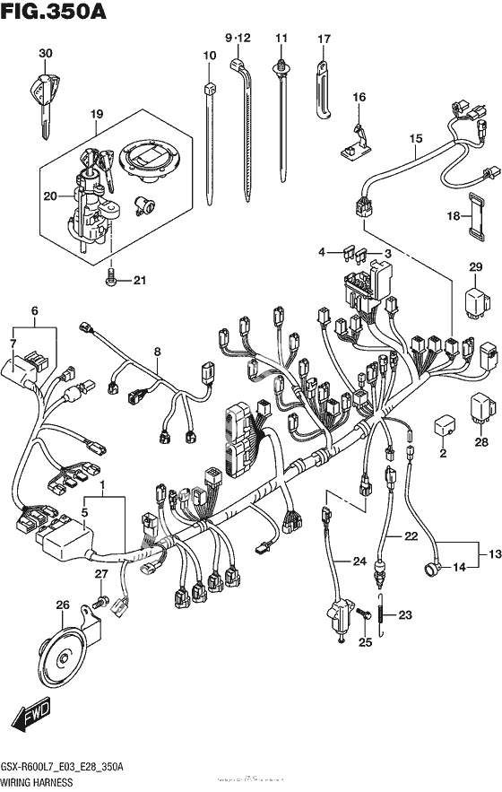 Wiring Harness (Gsx-R600L7 E03)