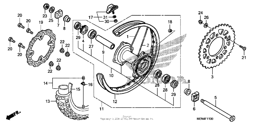 Rear wheel