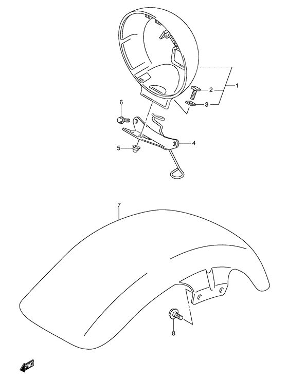 Headlamp housing