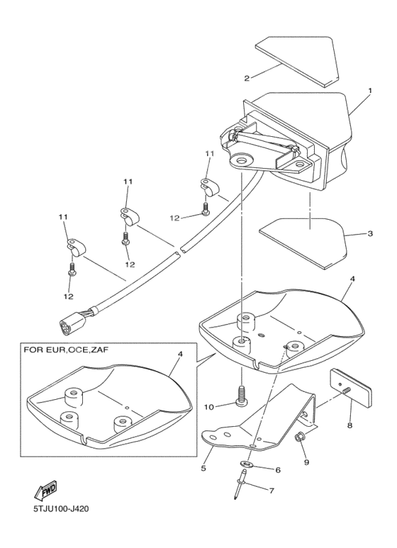 Taillight unit ass`y