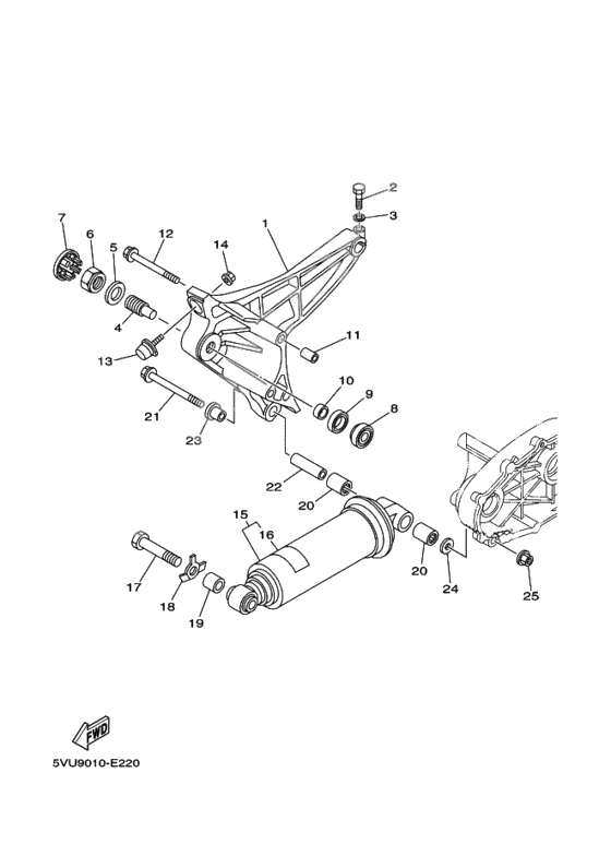 Rear arm, suspension