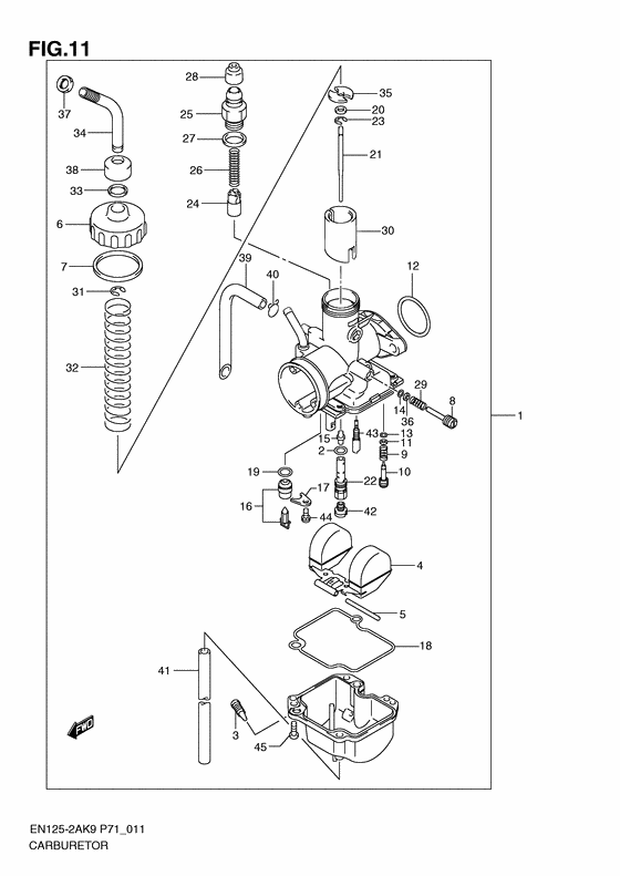 Carburetor assy              

                  En125huk9/huzk9