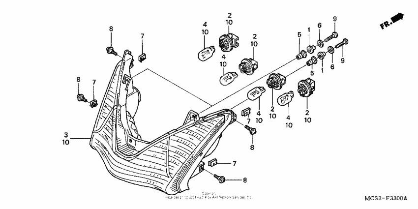 Rear combination light