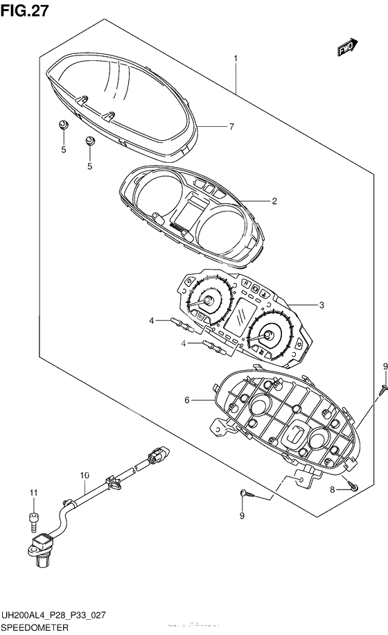 Speedometer (Uh200Al4 P28)