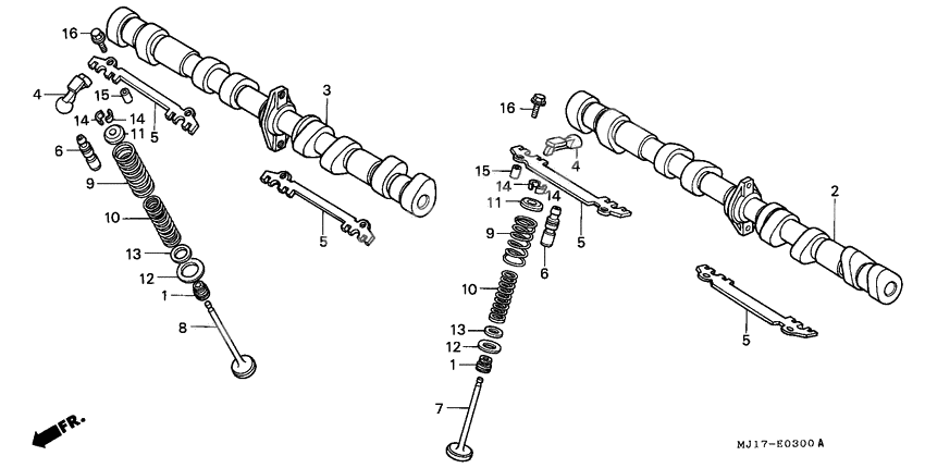 Camshaft/valve