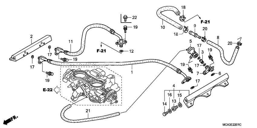 Throttle body              

                  TUBING