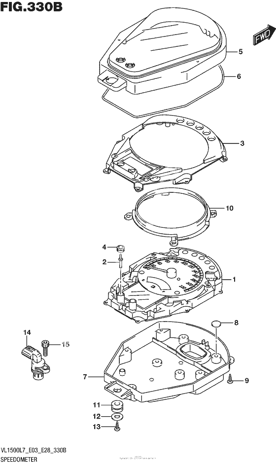 Speedometer (Vl1500Bl7 E28)