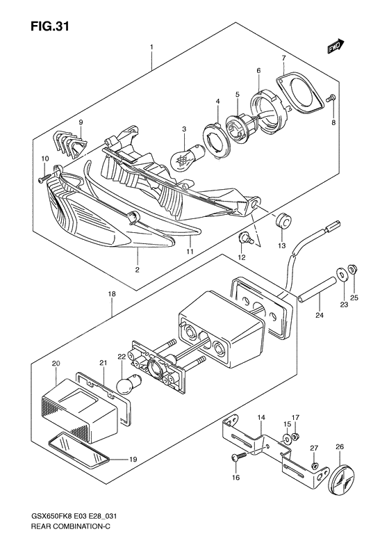 Rear combination lamp