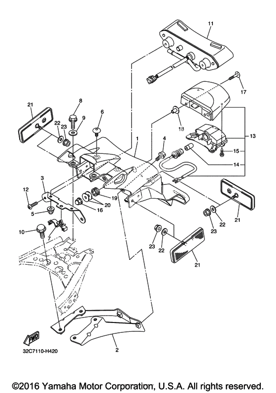 Задний фонарь (Стоп-сигнал)