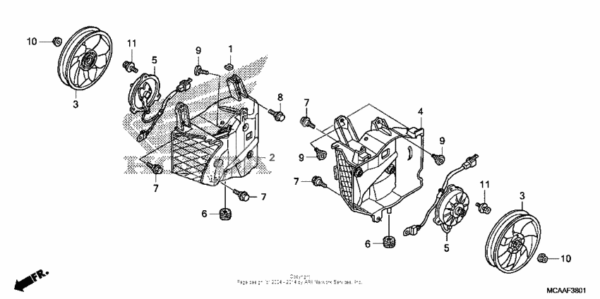 Cooling fan (gl1800'06-)