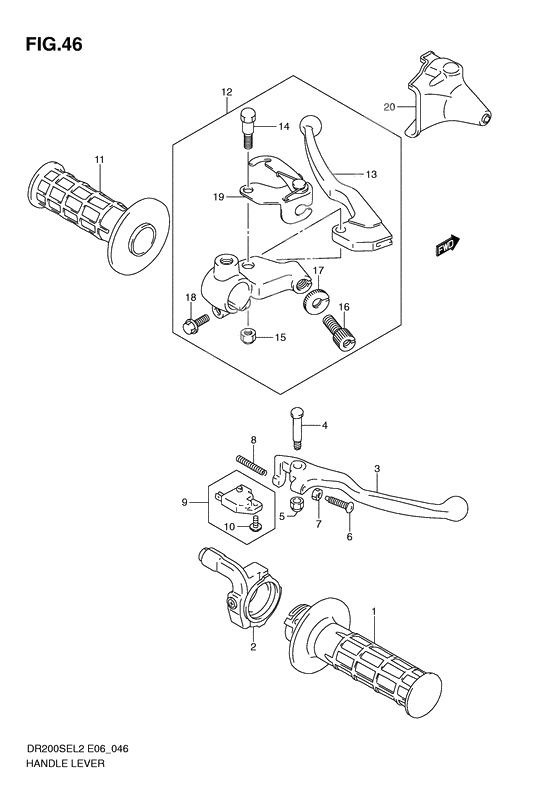 Handle lever              

                  Dr200sel2 e24