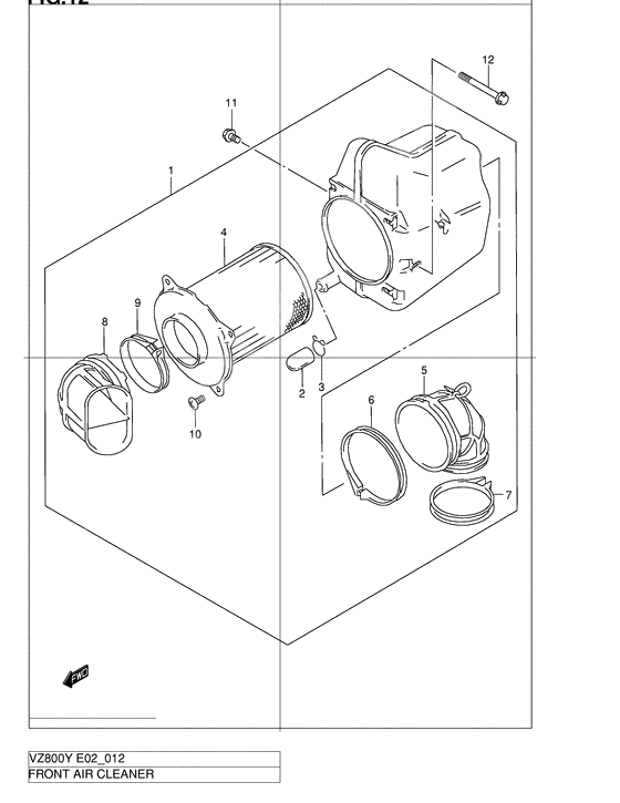 Front air cleaner