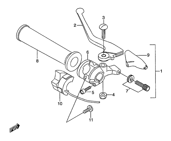 Left handle switch