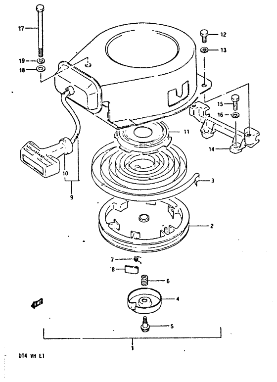 Starter assy recoil