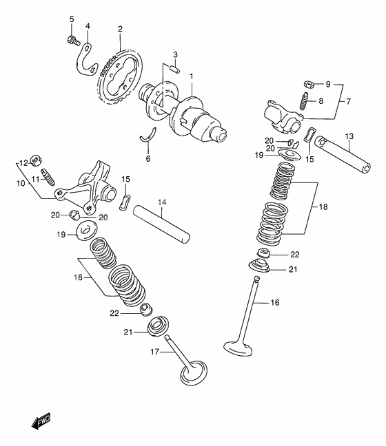 Cam shaft - valve