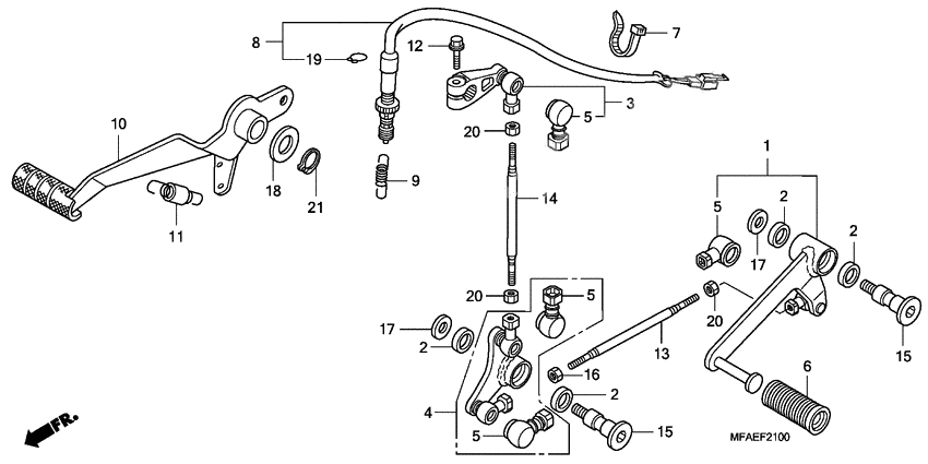 Brake pedal assy