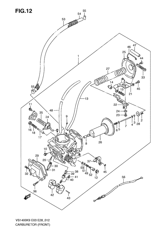 Carburetor assy              

                  Front