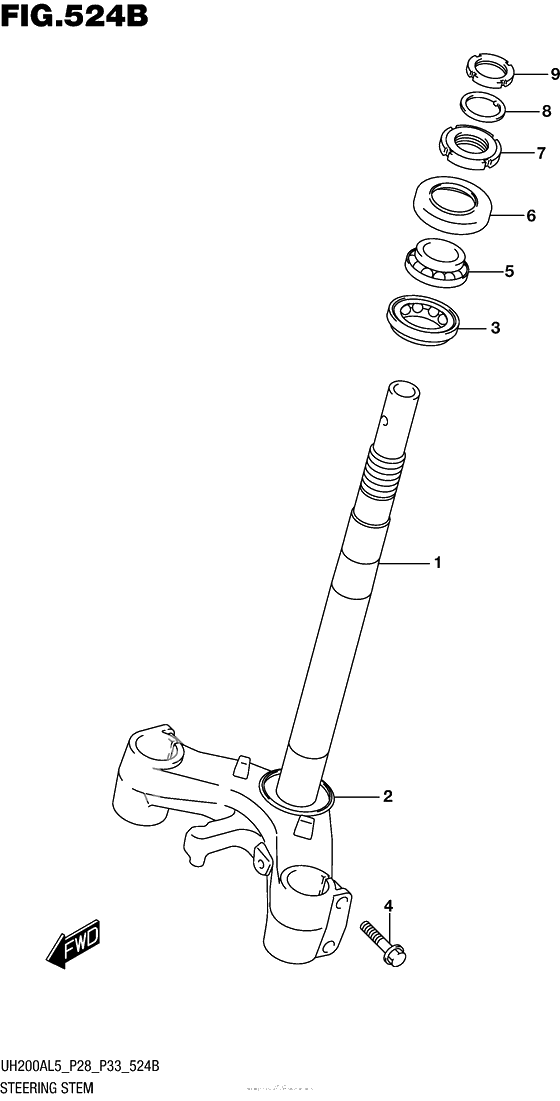 Steering Stem (Uh200Al5 P33)