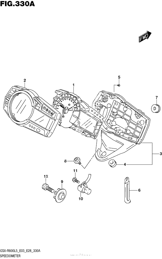 Speedometer (Gsx-R600L5 E03)