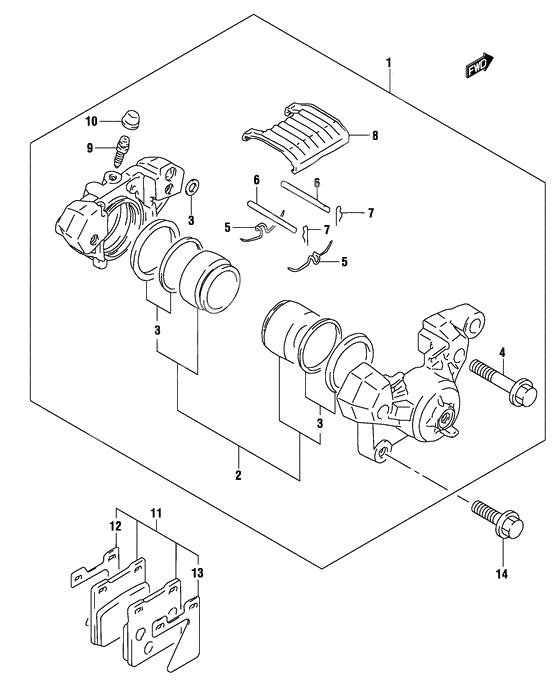 Rear caliper              

                  Model k3