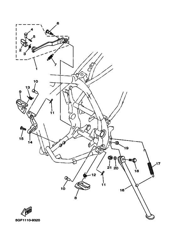 Support & repose pied