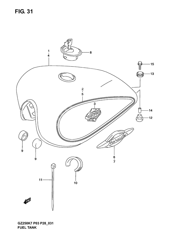 Tank fuel              

                  Model k3