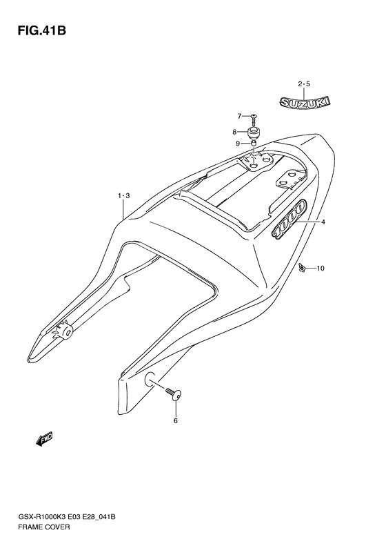 Frame cover              

                  Gsx-r1000zk4
