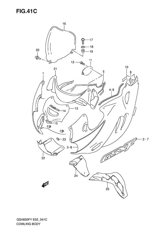 Cowling body              

                  Model k1