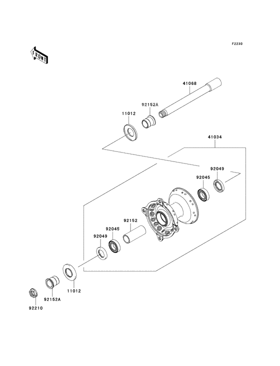 Front hub