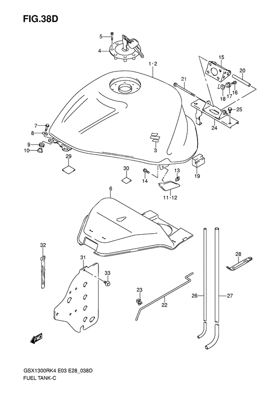 Tank fuel              

                  Gsx1300rzk7