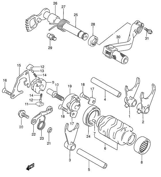 Gear shifting              

                  Model k5/k6