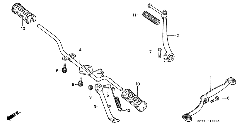 Step/kick arm/ change pedal